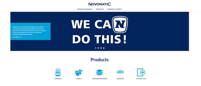 Novomatic-homepge